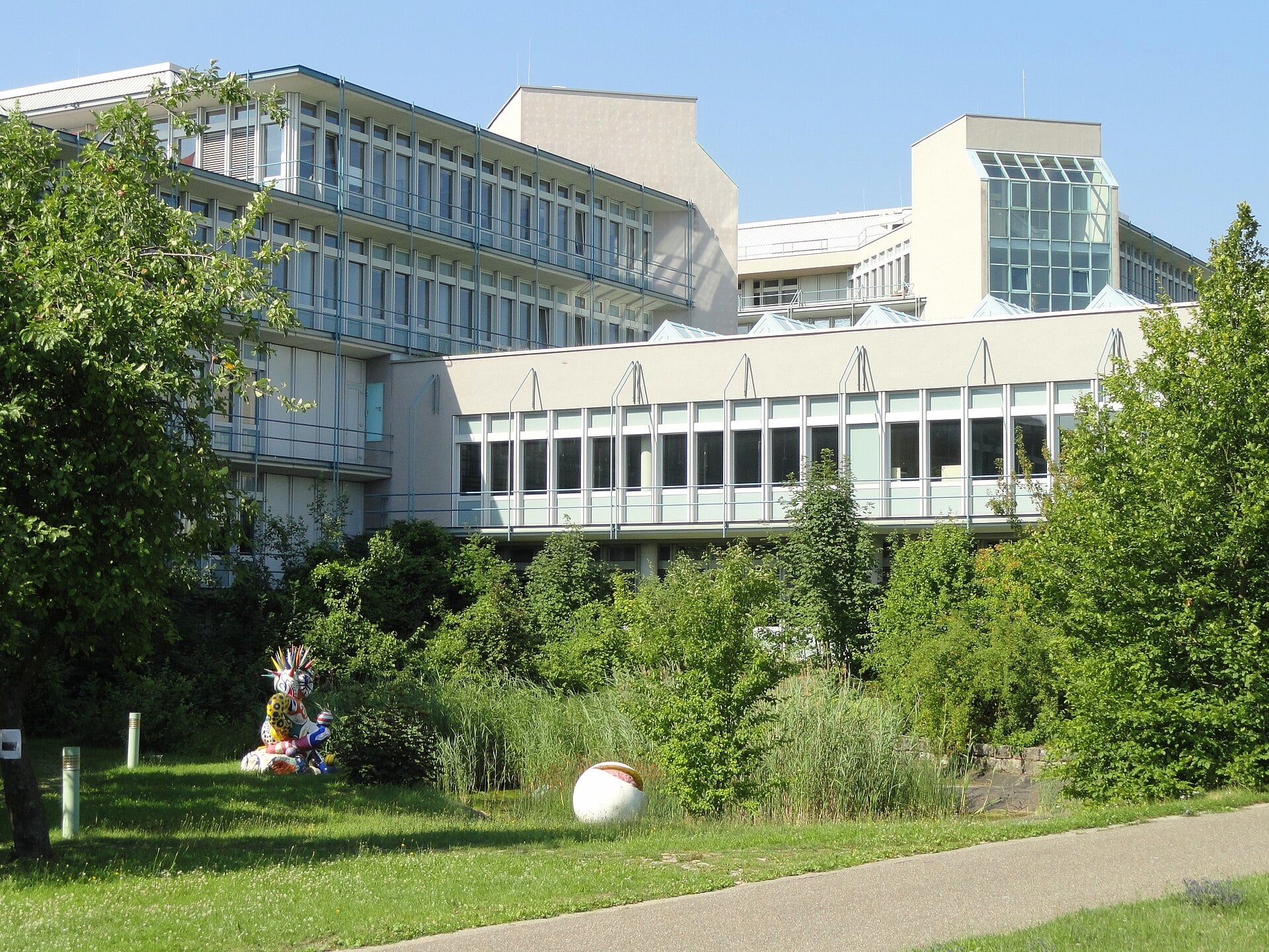 The Biozentrum of the University of Würzburg on the Hubland campus, where the Institute of Human Genetics was based.